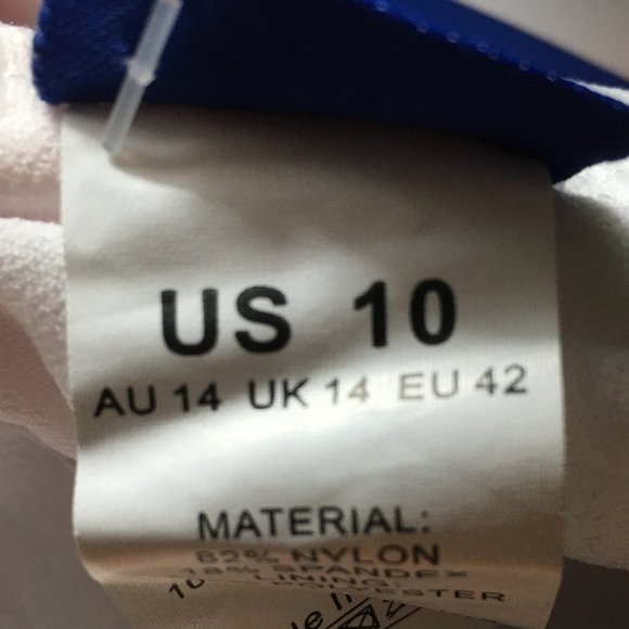 HILOR One Shoulder Asymmetric Ruffle Swimsuit NEW WITH TAGS! - Picture 14 of 16